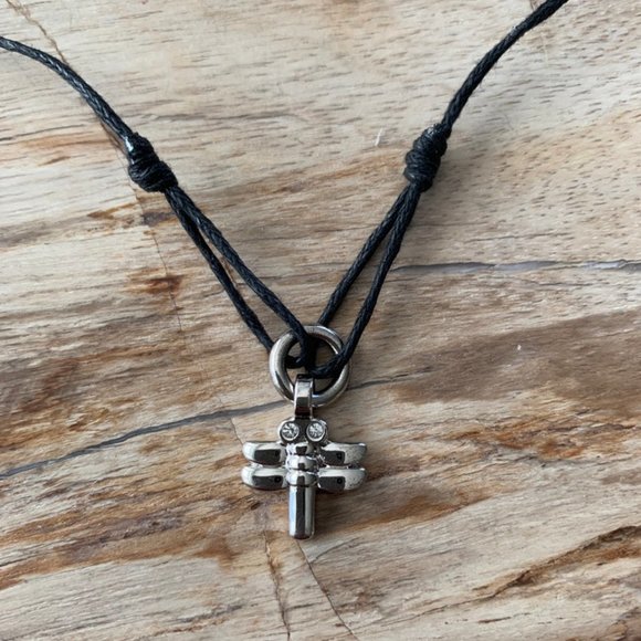 Dyrberg/Kern Beracha dragonfly necklace necklace with Swarovski crystals - Picture 8 of 9